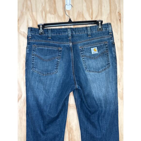Carhartt Women Jeans Durable & Stylish Size 14 Frayed Hem - Picture 5 of 7